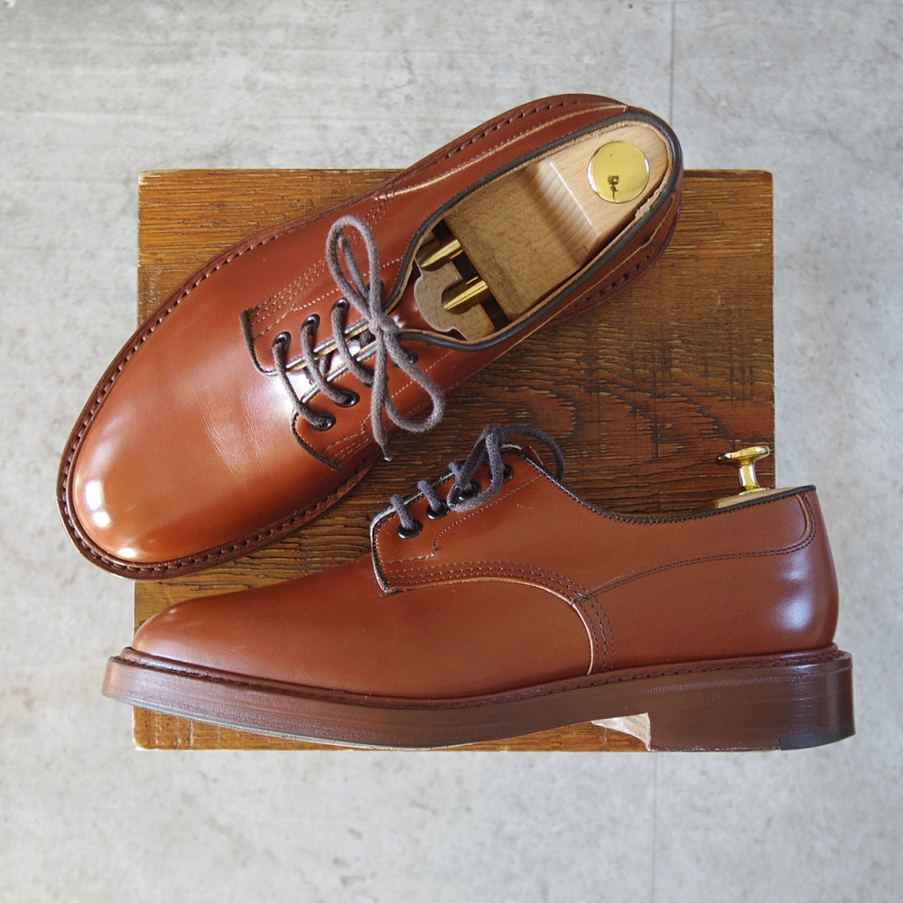 美品★トリッカーズ SIZE 7.5【現行定価13万円以上★プレーントゥ/M6255】カントリーシューズ/マロンアンティーク/茶/Tricker's★o313