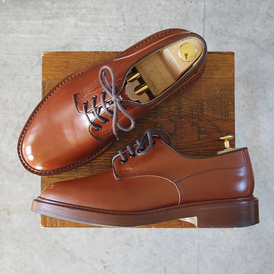 美品★トリッカーズ SIZE 7.5【現行定価13万円以上★プレーントゥ/M6255】カントリーシューズ/マロンアンティーク/茶/Tricker's★o313