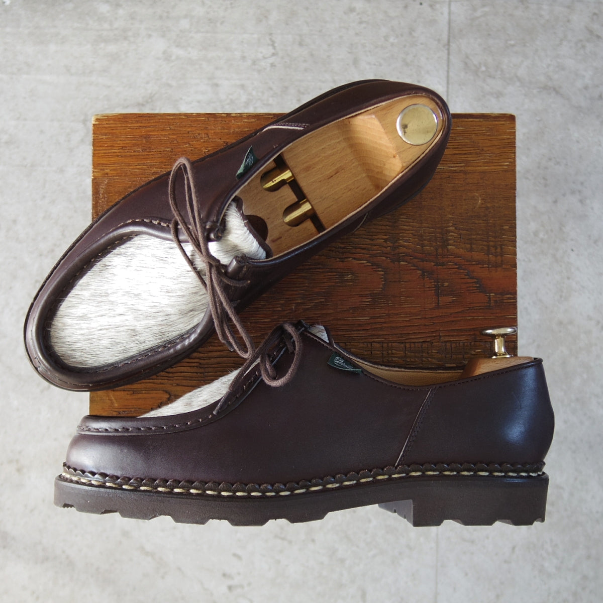 パラブーツ　ミカエル　Paraboot MICHAEL (Gris) 中古｜パラブーツ 【ミカエル/MICHAEL/灰】｜studio.CBR | 高級中古