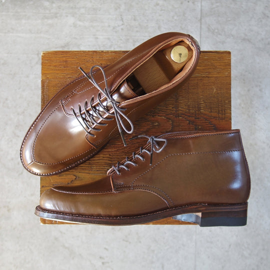 未使用★オールデン 6.5D【貴重★ラベロ色/コードバン/D0942】(ハワイ)Leather Soul別注/Vチップ/チャッカブーツ/茶/メンズ/ALDEN★o316