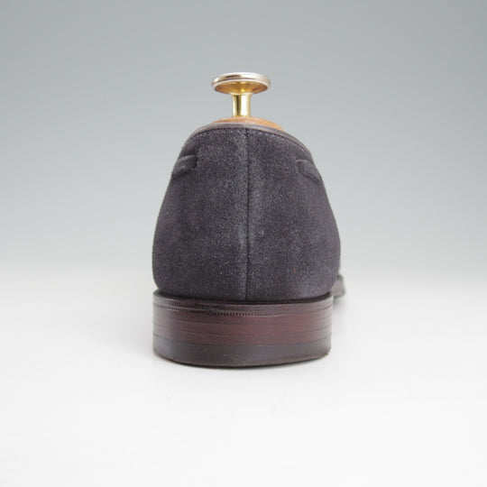 美品★クロケット&ジョーンズ 6.5E【定価￥121,000-★CAVENDISH 3/キャベンディッシュ】タッセルローファー/375ラスト/スエード/紺★o303