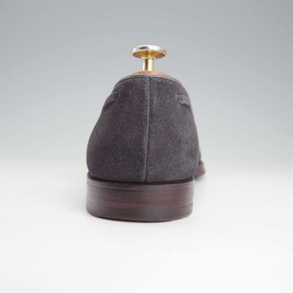 美品★クロケット&ジョーンズ 6.5E【定価￥121,000-★CAVENDISH 3/キャベンディッシュ】タッセルローファー/375ラスト/スエード/紺★o303