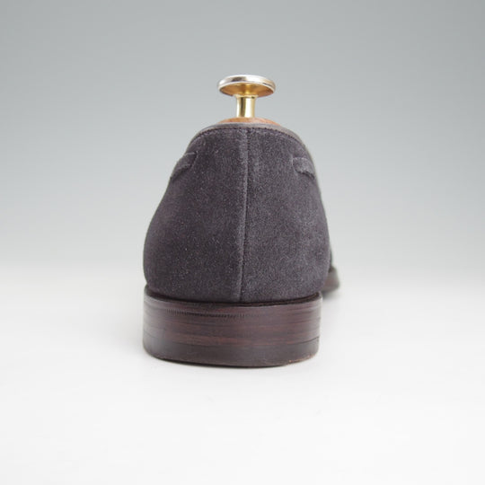 美品★クロケット&ジョーンズ 6.5E【定価￥121,000-★CAVENDISH 3/キャベンディッシュ】タッセルローファー/375ラスト/スエード/紺★o303