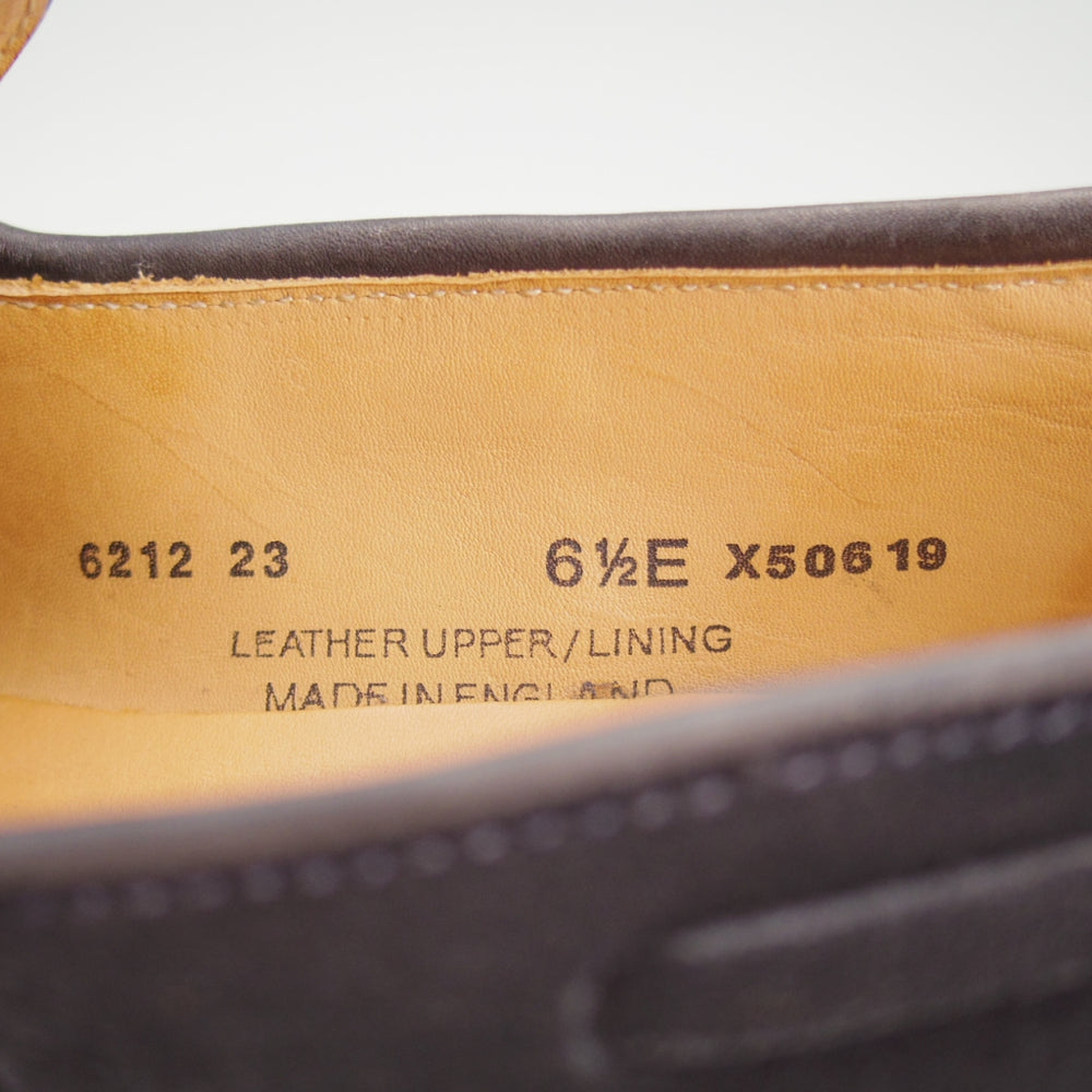 美品★クロケット&ジョーンズ 6.5E【定価￥121,000-★CAVENDISH 3/キャベンディッシュ】タッセルローファー/375ラスト/スエード/紺★o303