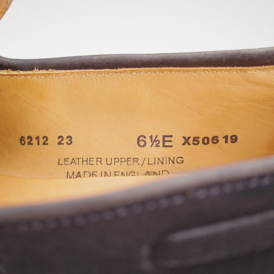 美品★クロケット&ジョーンズ 6.5E【定価￥121,000-★CAVENDISH 3/キャベンディッシュ】タッセルローファー/375ラスト/スエード/紺★o303