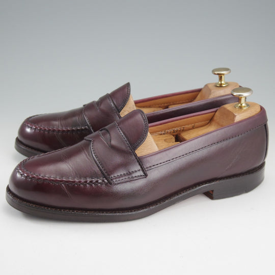 極上★オールデン 7E【現行定価16万円以上★コインローファー/984】ヴァンラスト/バンラスト/#8/カーフ/赤茶/メンズ/ALDEN★o304