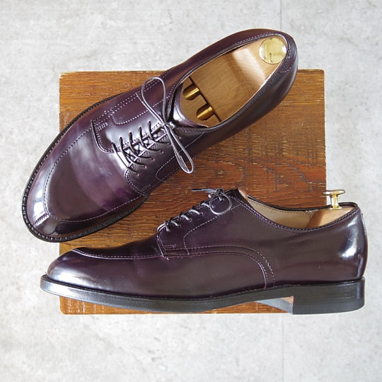 美品★オールデン 9D【定価￥217,800-★コードバン/モディファイドラスト/54321】Vチップ/#8/バーガンディー/赤茶/メンズ/ALDEN★n798