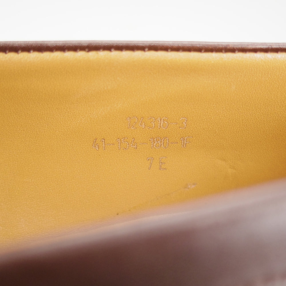 極美品★J.M.ウエストン 7E【定価￥165,000-★180/コインローファー】41ラスト/ボックスカーフ/濃茶/メンズ/Weston/ウェストン★o853