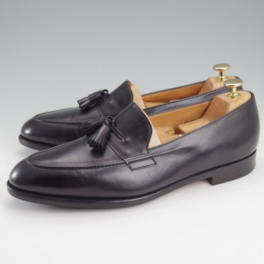 極美品★ジョンロブ 8.5E【同系モデル定価1,530ユーロ(26万円程度)★タッセルローファー/TRURO】4098ラスト/ミスティカーフ/黒★n796