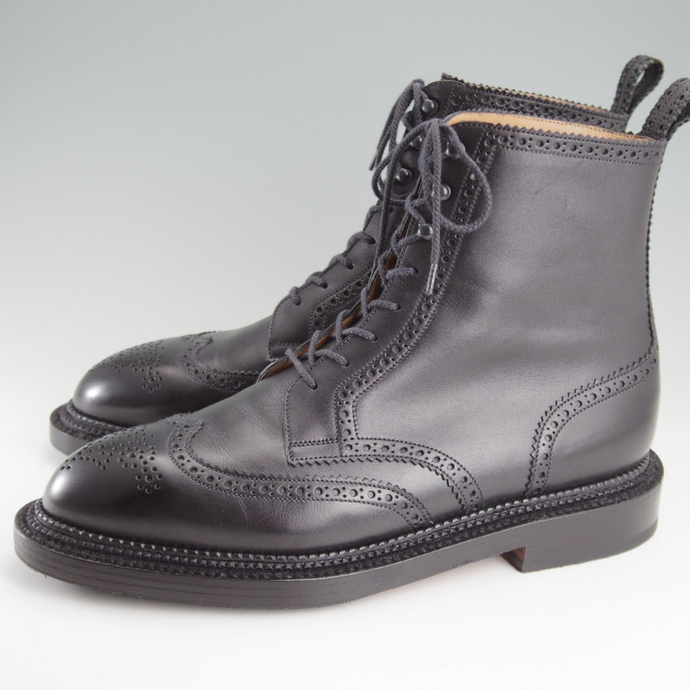 極美品★J.M.ウエストン 8E【定価￥24,2000-★ブーツ版トリプルソールダービー/291】23ラスト/ソフトカーフ/黒/Weston★o854