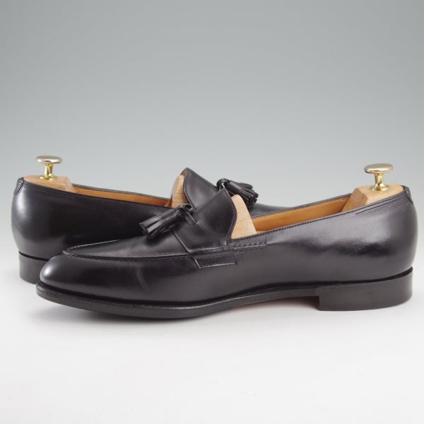極美品★ジョンロブ 8.5E【同系モデル定価1,530ユーロ(26万円程度)★タッセルローファー/TRURO】4098ラスト/ミスティカーフ/黒★n796