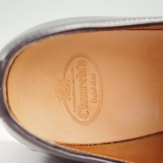 極美品★チャーチ(レディース) SIZE 35.5【現行定価14万円以上★LORA R/ダブルモンク】ポリッシュドバインダーカーフ/黒/Church's★o306