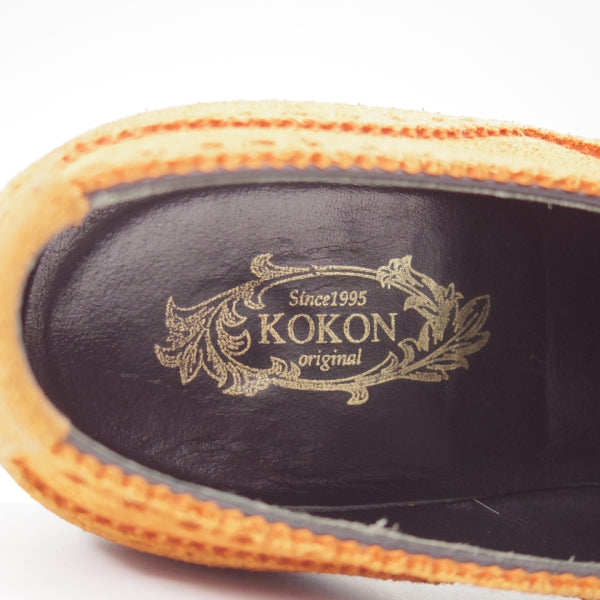 ★(金沢)KOKON/ココン SIZE 6.5【オーダー価格10万円以上★(仏)ドゥジェルマン社のスエード/903】KO-N9/ロングウイング/パーシモン★n291