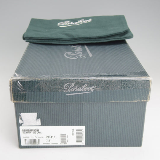極美品★パラブーツ SIZE 7.5【定価￥110,000-★ランス/REIMS】コインローファー/リスレザー/CAFÉ/カフェ/濃茶/メンズ/Paraboot★p435