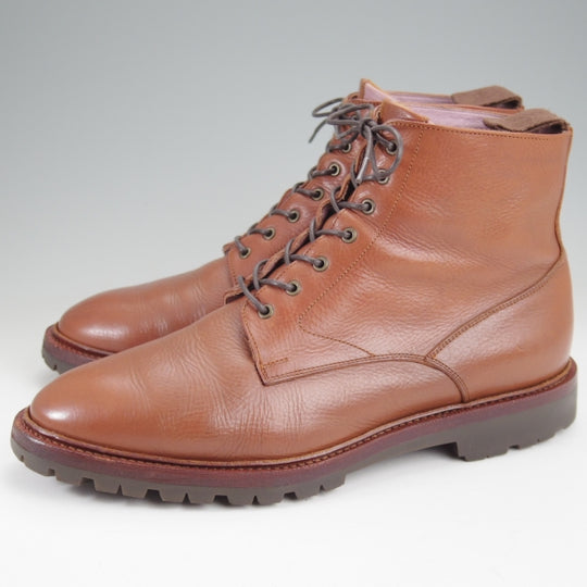 極上★(金沢)KOKON/ココン SIZE 6.5【オーダー価格10万円以上★レースアップブーツ/414】KO-1ラスト/ショルダーレザー/茶/メンズ★n292