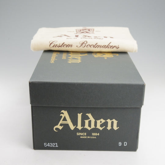 美品★オールデン 9D【定価￥217,800-★コードバン/モディファイドラスト/54321】Vチップ/#8/バーガンディー/赤茶/メンズ/ALDEN★n798