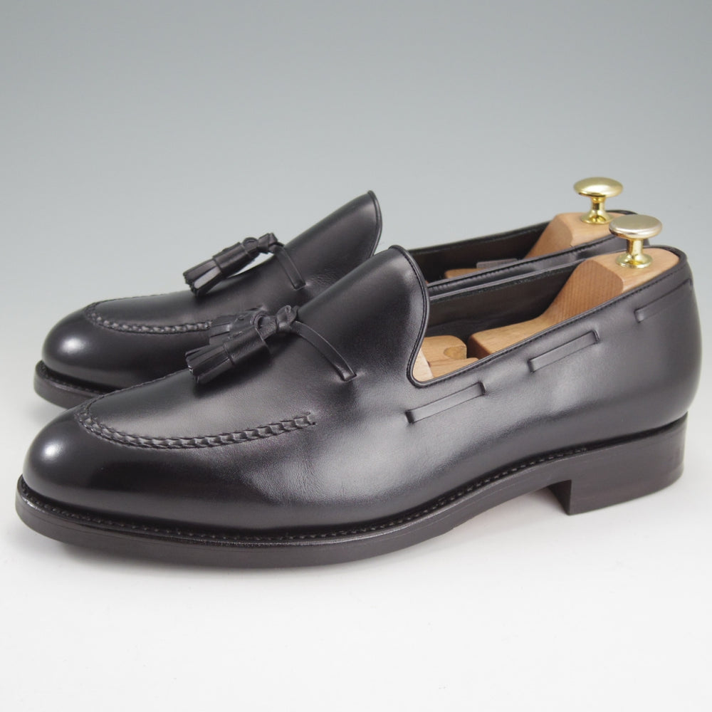 極美品★TLB Mallorca/ティーエルビー SIZE 8.5【定価￥82,500-★タッセルローファー/656】JONESラスト/カーフ/黒/メンズ★o310