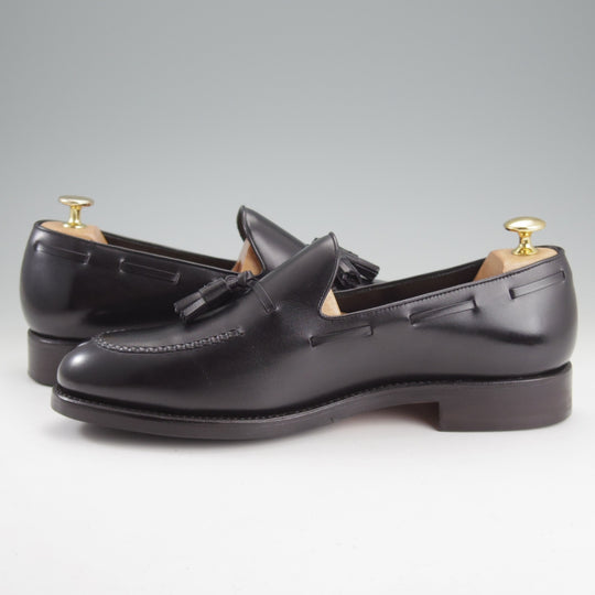 極美品★TLB Mallorca/ティーエルビー SIZE 8.5【定価￥82,500-★タッセルローファー/656】JONESラスト/カーフ/黒/メンズ★o310