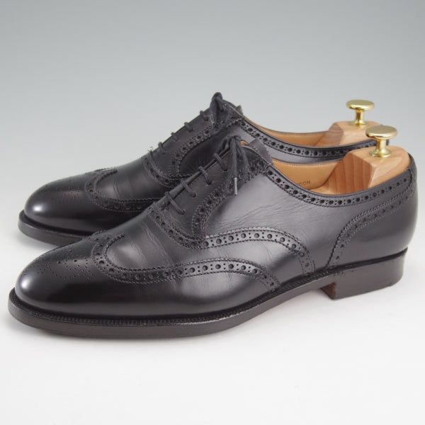 極上★クロケット&ジョーンズ 8E【現行定価10万円以上★LONDON/フルブローグ】ロンドン/カーフ/黒/メンズ/Crockett&Jones★n799