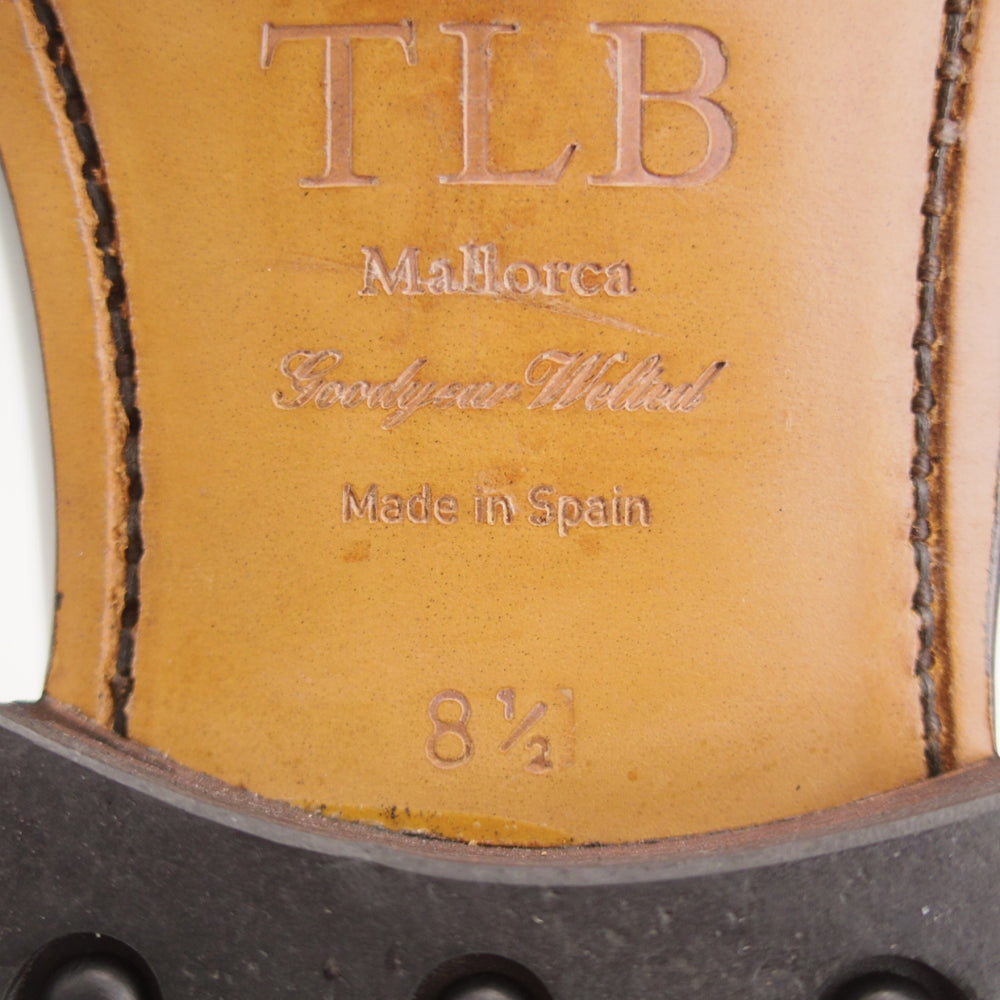 極美品★TLB Mallorca/ティーエルビー SIZE 8.5【定価￥82,500-★タッセルローファー/656】JONESラスト/カーフ/黒/メンズ★o310