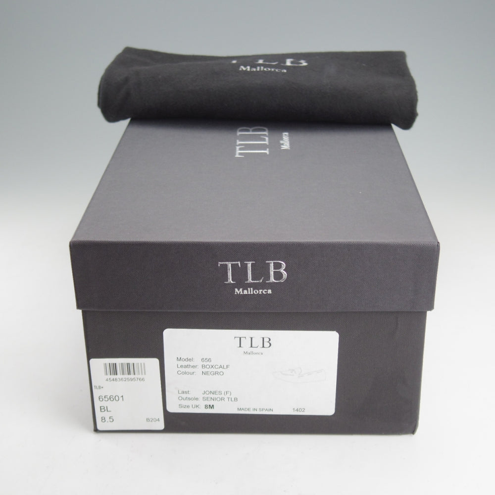 極美品★TLB Mallorca/ティーエルビー SIZE 8.5【定価￥82,500-★タッセルローファー/656】JONESラスト/カーフ/黒/メンズ★o310