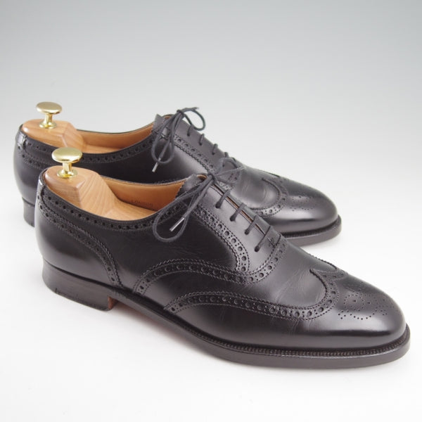 極上★クロケット&ジョーンズ 8E【現行定価10万円以上★LONDON/フルブローグ】ロンドン/カーフ/黒/メンズ/Crockett&Jones★n799