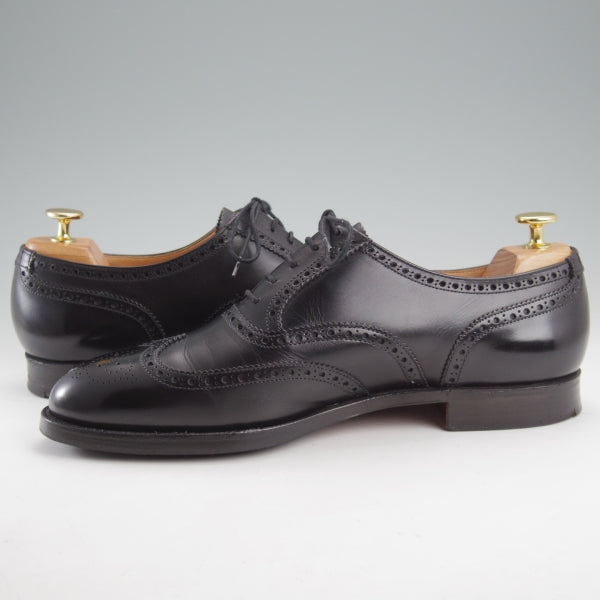 極上★クロケット&ジョーンズ 8E【現行定価10万円以上★LONDON/フルブローグ】ロンドン/カーフ/黒/メンズ/Crockett&Jones★n799