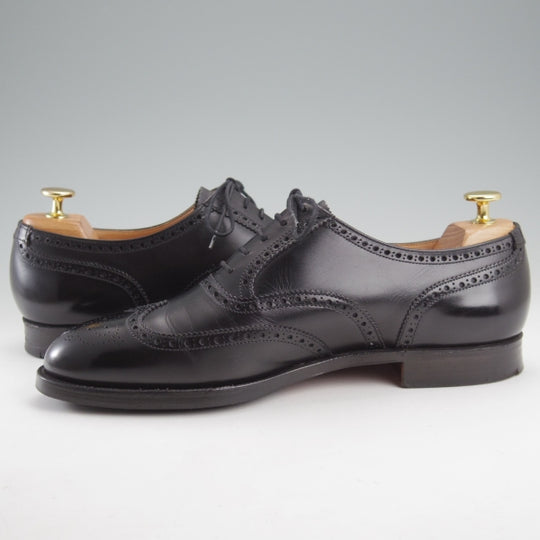 極上★クロケット&ジョーンズ 8E【現行定価10万円以上★LONDON/フルブローグ】ロンドン/カーフ/黒/メンズ/Crockett&Jones★n799