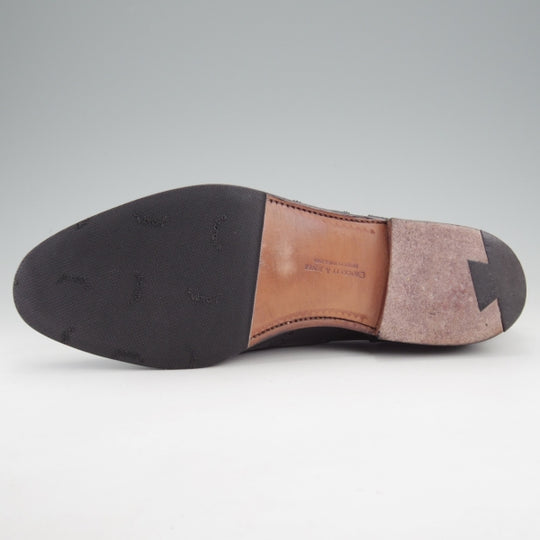 極上★クロケット&ジョーンズ 8E【現行定価10万円以上★LONDON/フルブローグ】ロンドン/カーフ/黒/メンズ/Crockett&Jones★n799