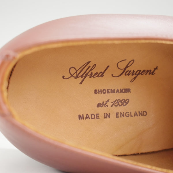 未使用★(英)アルフレッド・サージェント 9E【WESTONハーフハント似寄りモデル★Uチップ/茶】カーフ/メンズ/ALFRED SARGENT★n800