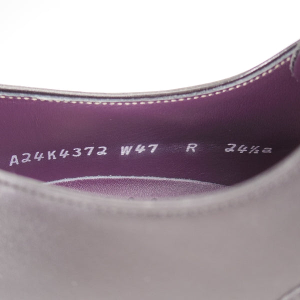 ほぼ試着程度★(銀座)REGAL TOKYO/リーガル SIZE 24.5【定価￥49,500-★ツリー付/ストレートチップ】アンティコカーフ/黒/メンズ★n295