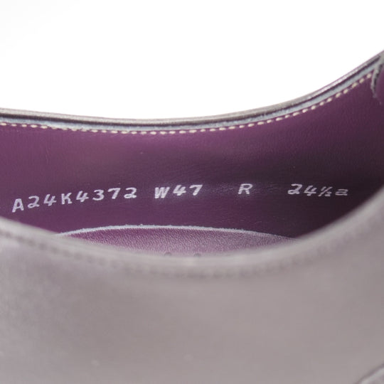 ほぼ試着程度★(銀座)REGAL TOKYO/リーガル SIZE 24.5【定価￥49,500-★ツリー付/ストレートチップ】アンティコカーフ/黒/メンズ★n295