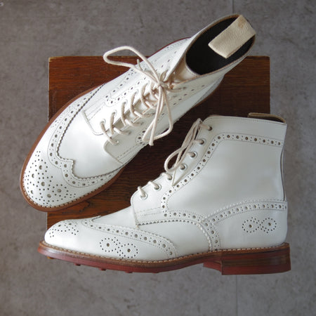 ほぼ未使用★トリッカーズ SIZE 6.5【ダイナイトソール★(英)ポールスミス別注/Paul Smith】M6178/カントリーブーツ/白/Tricker's★p439
