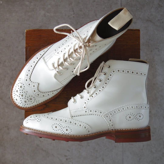 ほぼ未使用★トリッカーズ SIZE 6.5【ダイナイトソール★(英)ポールスミス別注/Paul Smith】M6178/カントリーブーツ/白/Tricker's★p439
