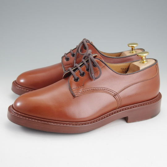 美品★トリッカーズ SIZE 7.5【現行定価13万円以上★プレーントゥ/M6255】カントリーシューズ/マロンアンティーク/茶/Tricker's★o313