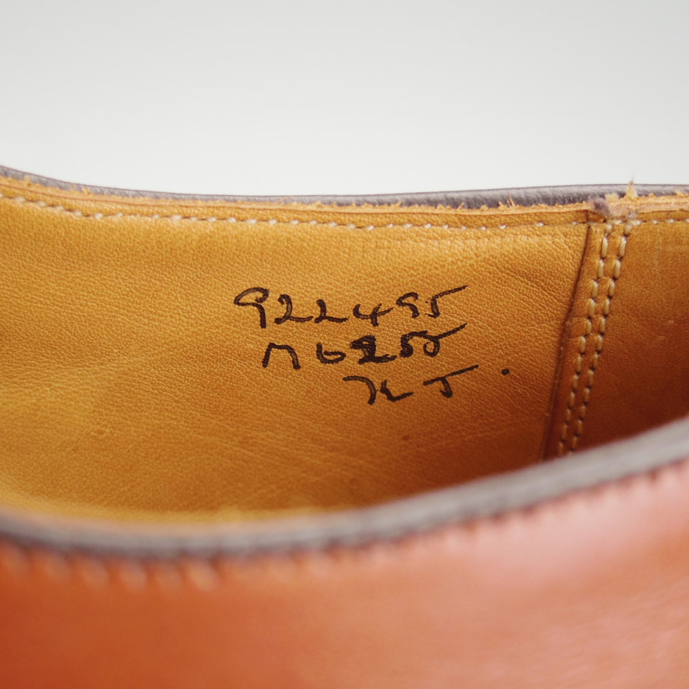 美品★トリッカーズ SIZE 7.5【現行定価13万円以上★プレーントゥ/M6255】カントリーシューズ/マロンアンティーク/茶/Tricker's★o313