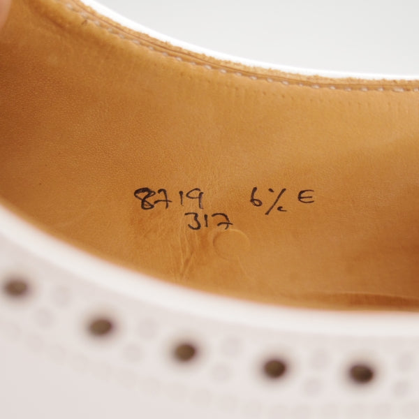 極美品★クロケット&ジョーンズ 6.5E【貴重★(英)ニュー&リングウッド別注/New&Lingwood】スペクテイターシューズ/茶×白/メンズ★n296