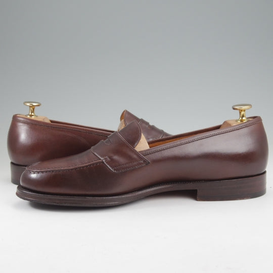 ★Oriental/オリエンタル SIZE 7.5【現行定価￥71,500-★ALBERS/コインローファー】アルバース/419ラスト/カーフ/濃茶/メンズ★n297