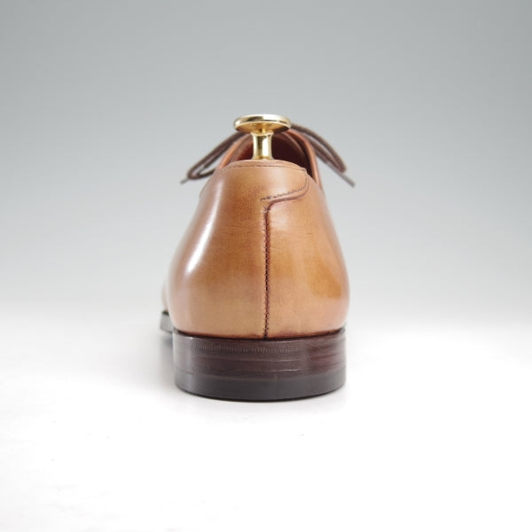 極上★クロケット&ジョーンズ 7.5E【ハンドグレードライン★ホールカット/HANOVER】337ラスト/カーフ/薄茶/メンズ/Crockett&Jones★n802