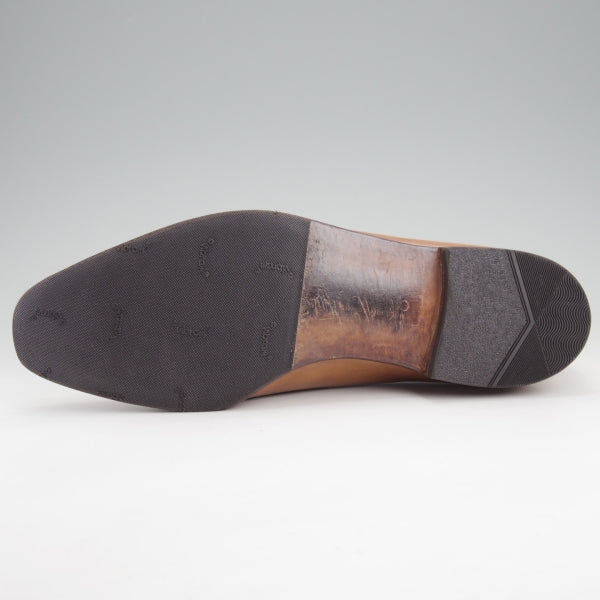 極上★クロケット&ジョーンズ 7.5E【ハンドグレードライン★ホールカット/HANOVER】337ラスト/カーフ/薄茶/メンズ/Crockett&Jones★n802
