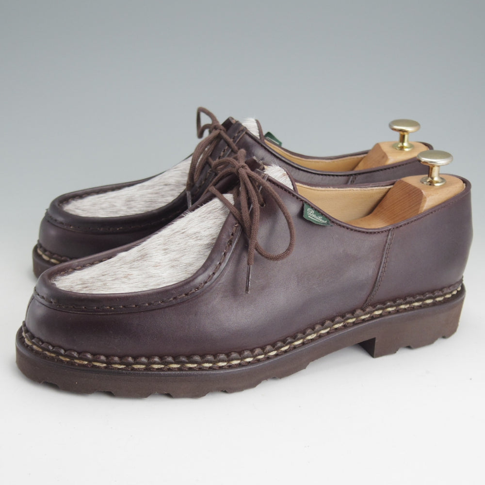 未使用★パラブーツ SIZE 42【定価￥96,800-★ポニー/ミカエル/MICHAEL】チロリアンシューズ/リスレザー/濃茶/Paraboot★o315
