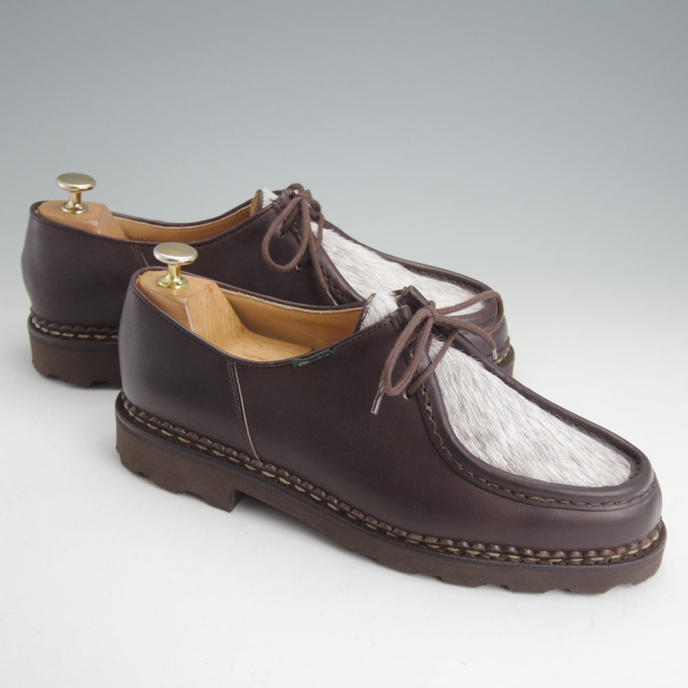 未使用★パラブーツ SIZE 42【定価￥96,800-★ポニー/ミカエル/MICHAEL】チロリアンシューズ/リスレザー/濃茶/Paraboot★o315