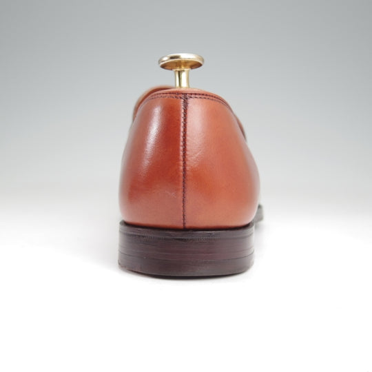 極美品★クロケット&ジョーンズ 7E【定価￥126,500-★SELBY/セルビー】375ラスト/バタフライローファー/カーフ/茶/Crockett&Jones★n298