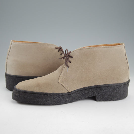 未使用★トリッカーズ SIZE 7【定価￥86,900-★マッドガード/チャッカブーツ/5265】スエード/薄茶/メンズ/Tricker's★p441