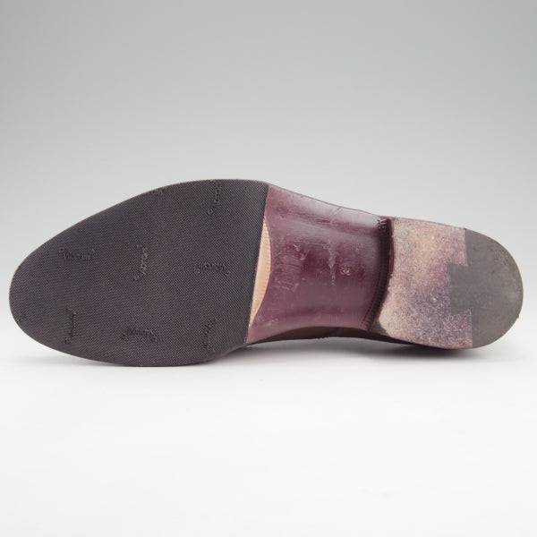 極上★(伊)F.LLIジャコメッティ SIZE 39【定価￥115,500-★プレーントゥ/FG601】GRIGIA SCラスト/グレインレザー/濃茶/Giacometti★n804