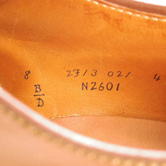 未使用★オールデン 8D【貴重★ウイスキーコードバン/茶】N2601/モディファイドラスト/Vチップ/メンズ/ALDEN★o317