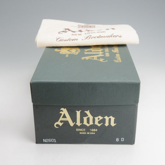 未使用★オールデン 8D【貴重★ウイスキーコードバン/茶】N2601/モディファイドラスト/Vチップ/メンズ/ALDEN★o317