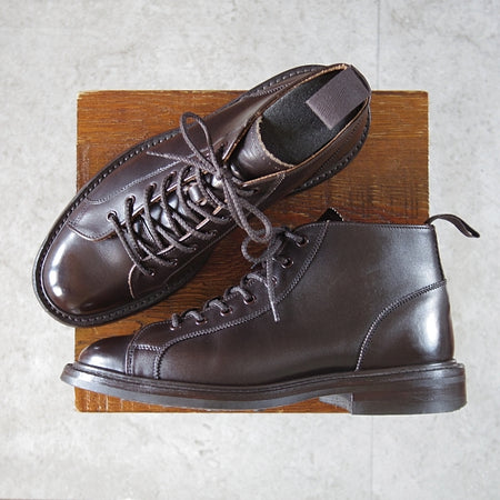 極上★トリッカーズ SIZE 6【定価￥143,000-★ダイナイトソール仕様/モンキーブーツ】Ethan/イーサン/6077/カーフ/濃茶/Tricker's★n307