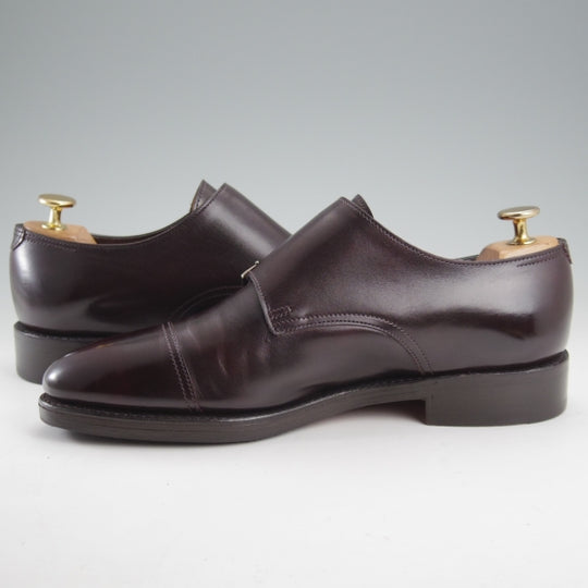 美品★ジョンロブ 6E【定価￥251,900-★WILLIAM/ウィリアム】9795ラスト/ミュージアムカーフ/ダブルモンク/赤茶/プラム/JOHN LOBB★n807