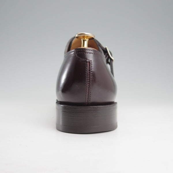 美品★ジョンロブ 6E【定価￥251,900-★WILLIAM/ウィリアム】9795ラスト/ミュージアムカーフ/ダブルモンク/赤茶/プラム/JOHN LOBB★n807